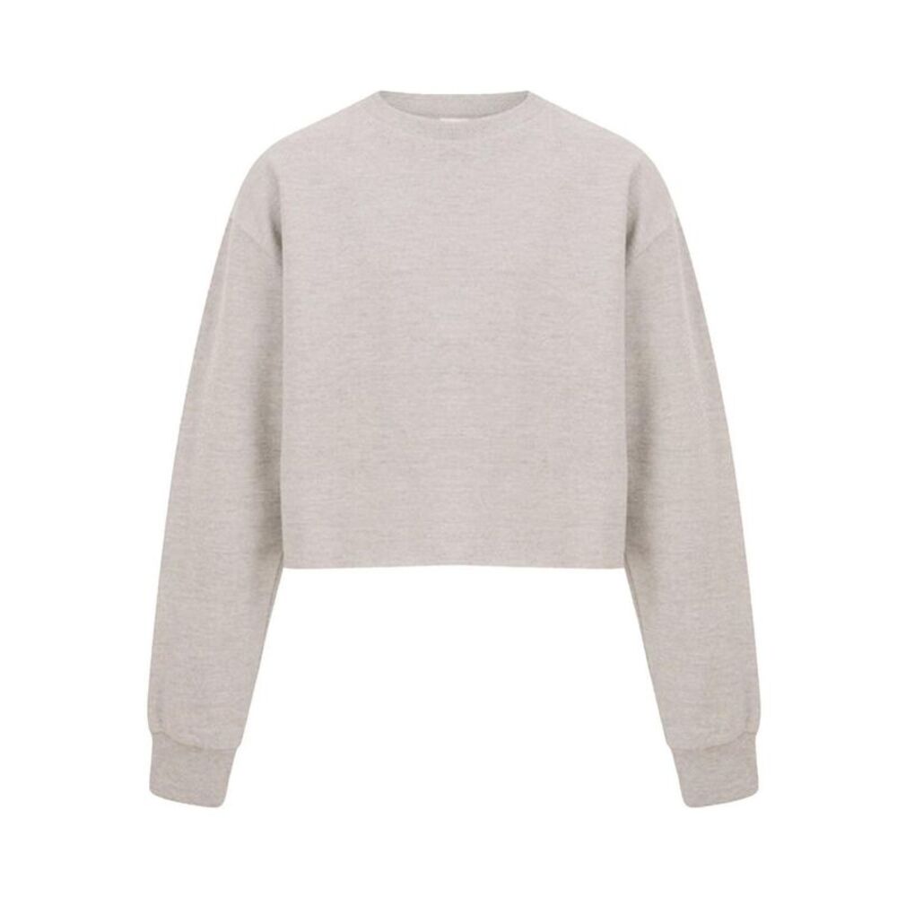 Miso Womens/Ladies Crop Sweatshirt / Oatmeal